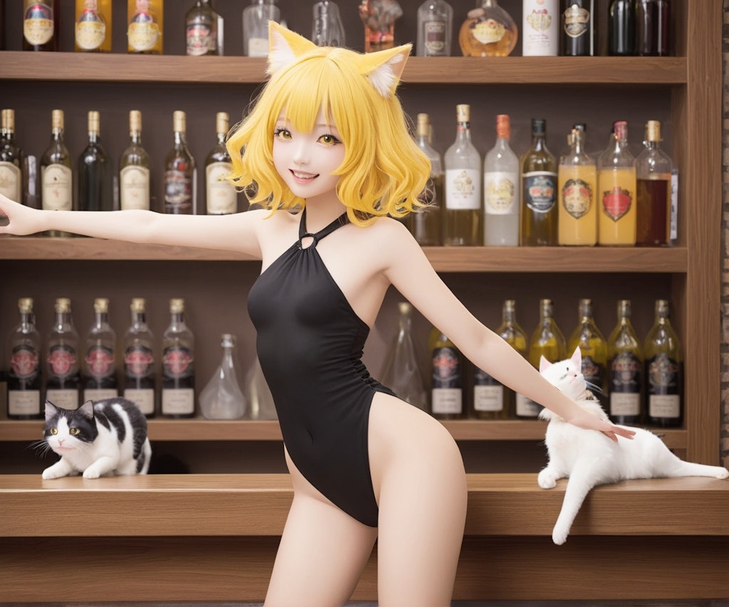 バーCatでダンシングユイちゃん