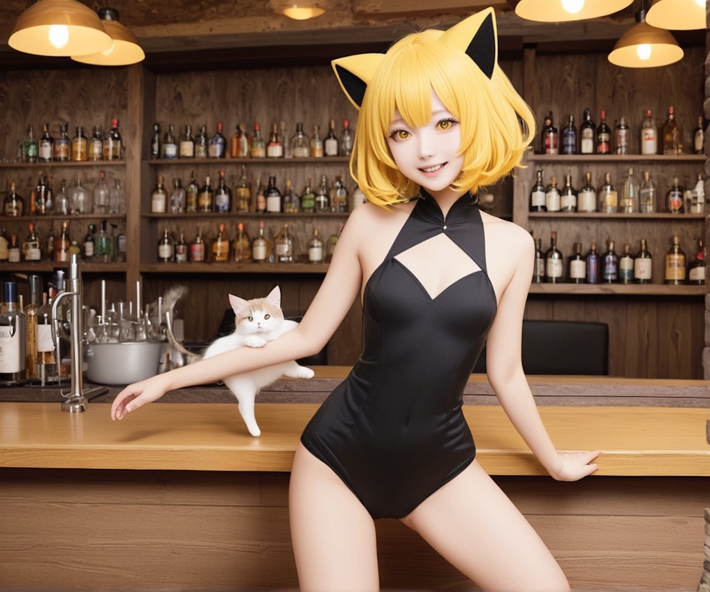 バーCatでダンシングユイちゃん