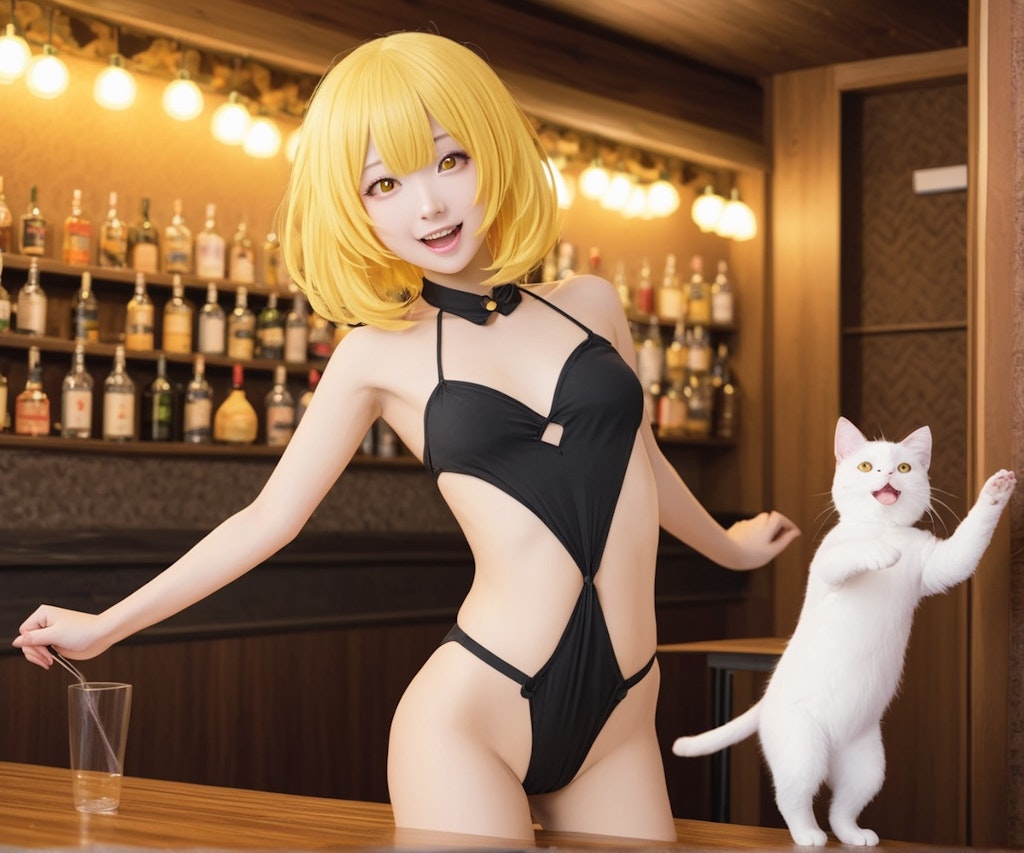 バーCatでダンシングユイちゃん