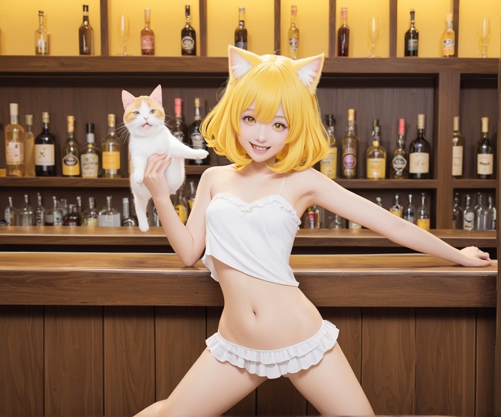 バーCatでダンシングユイちゃん