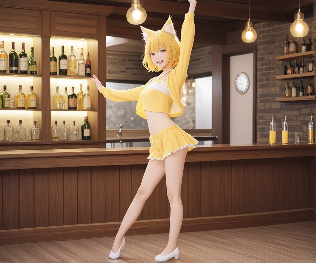 バーCatでダンシングユイちゃん