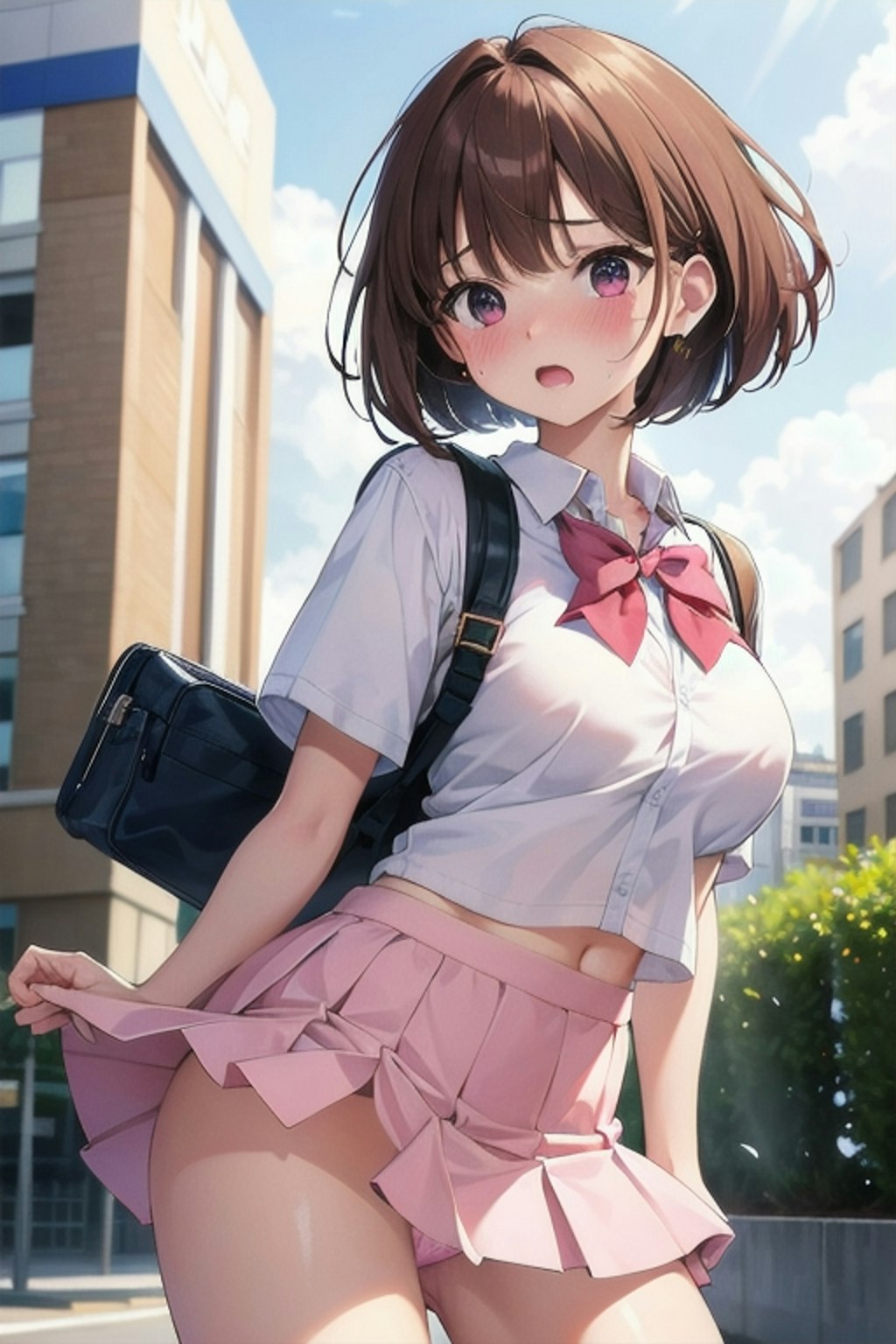 見せてくれる女の子