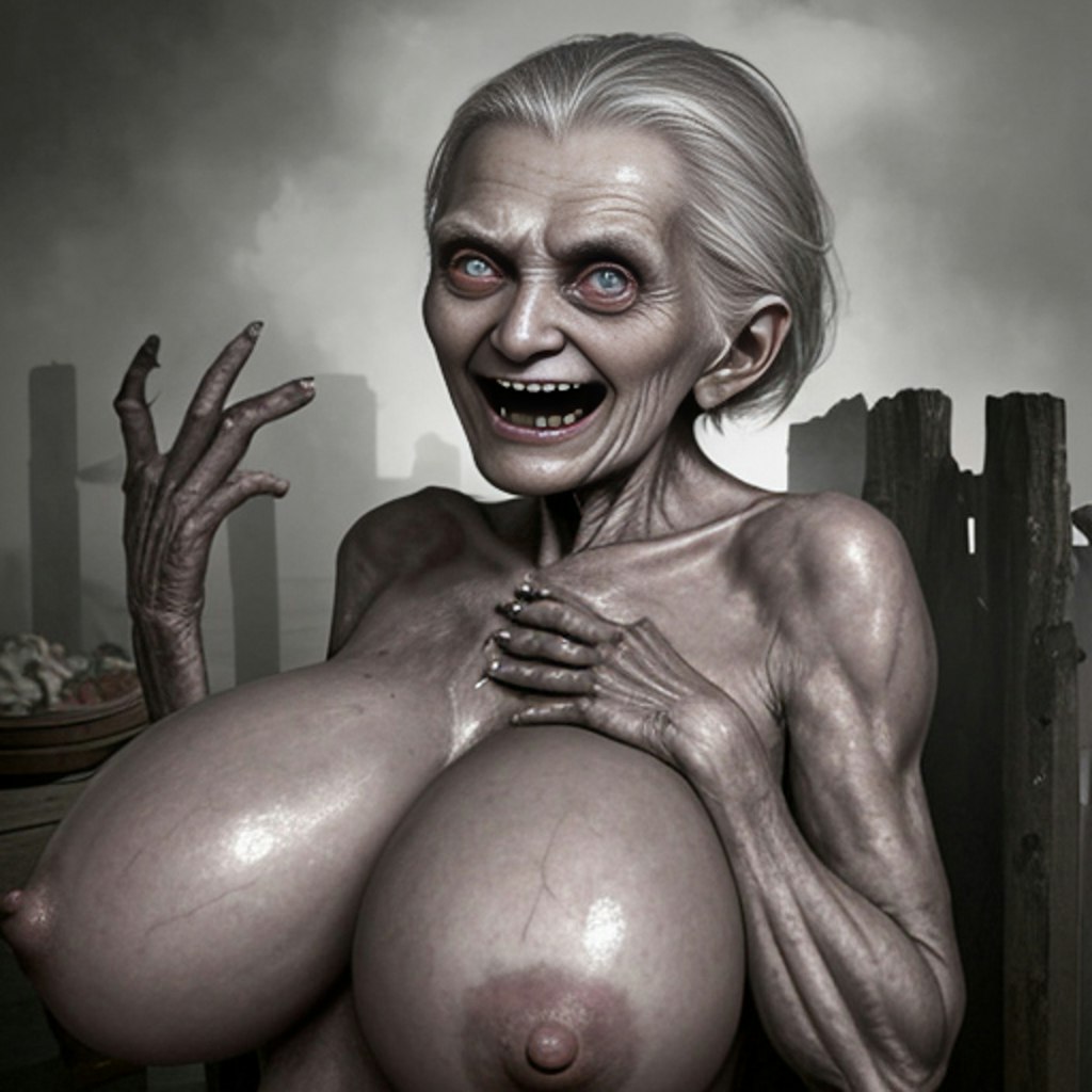 Crazy horror granny