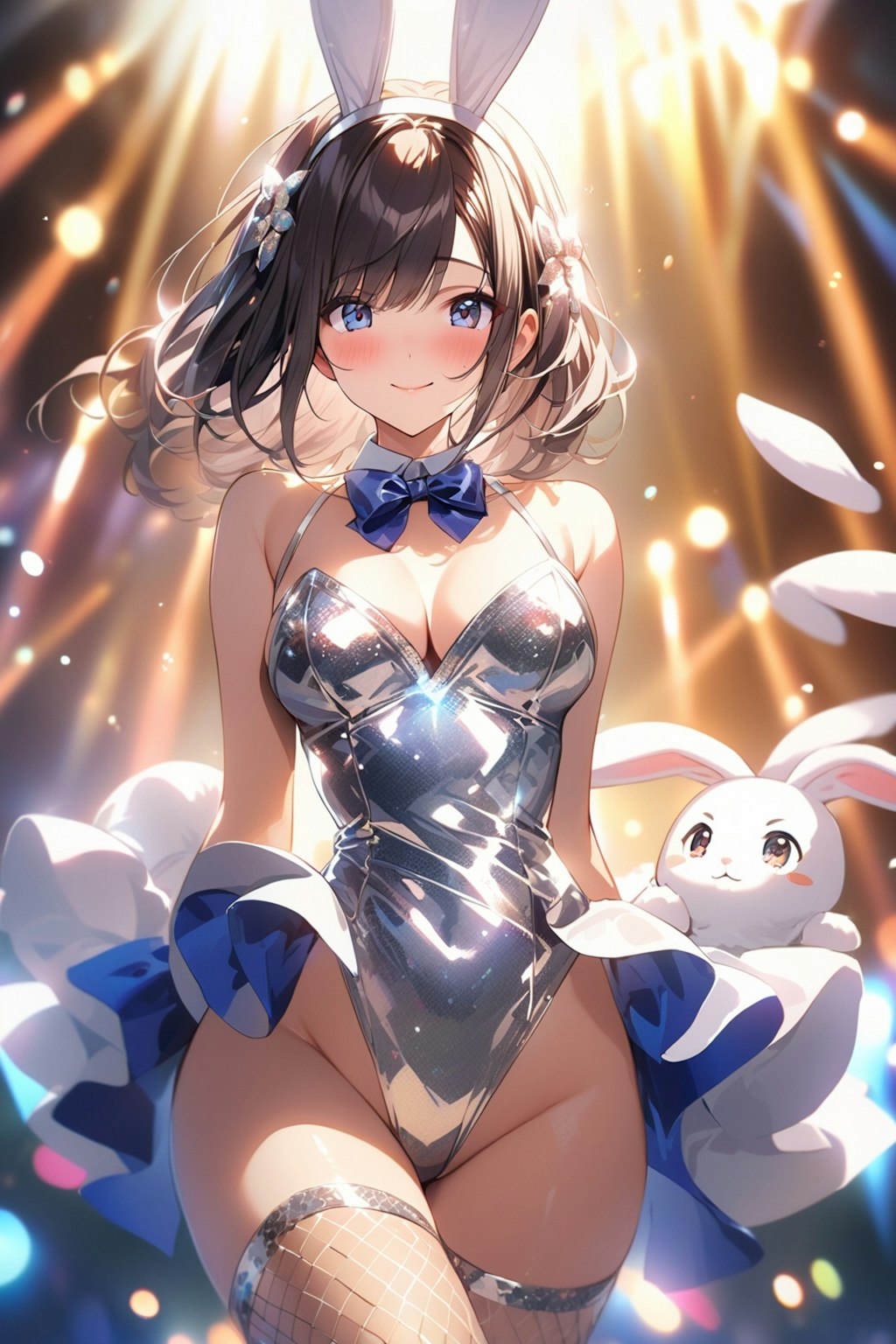 sequins leotard bunny な茉莉花&彲影(*´꒳`*)