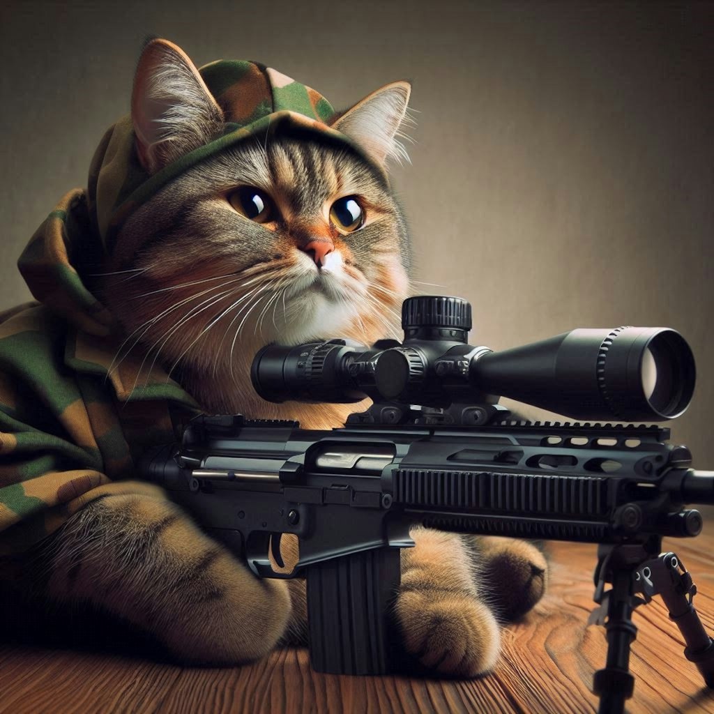 銃撃できない猫