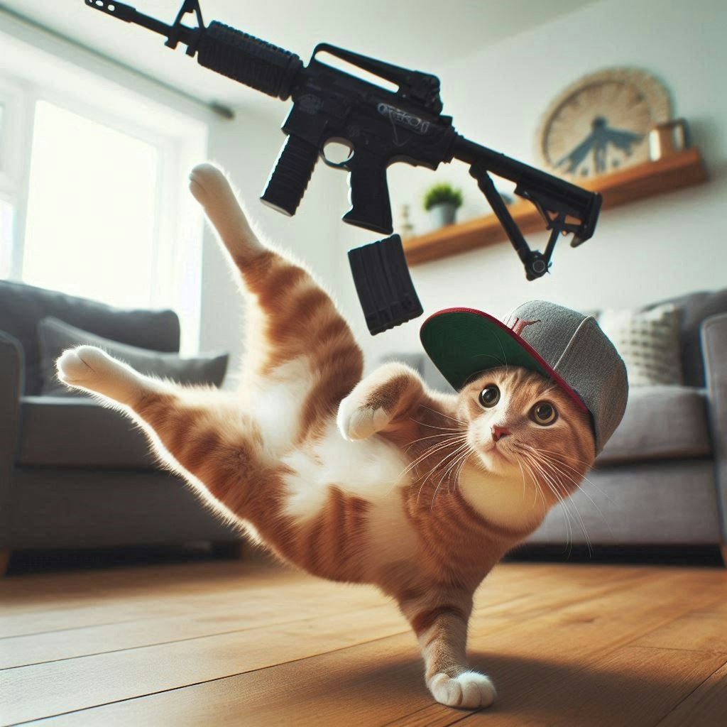 銃撃できない猫