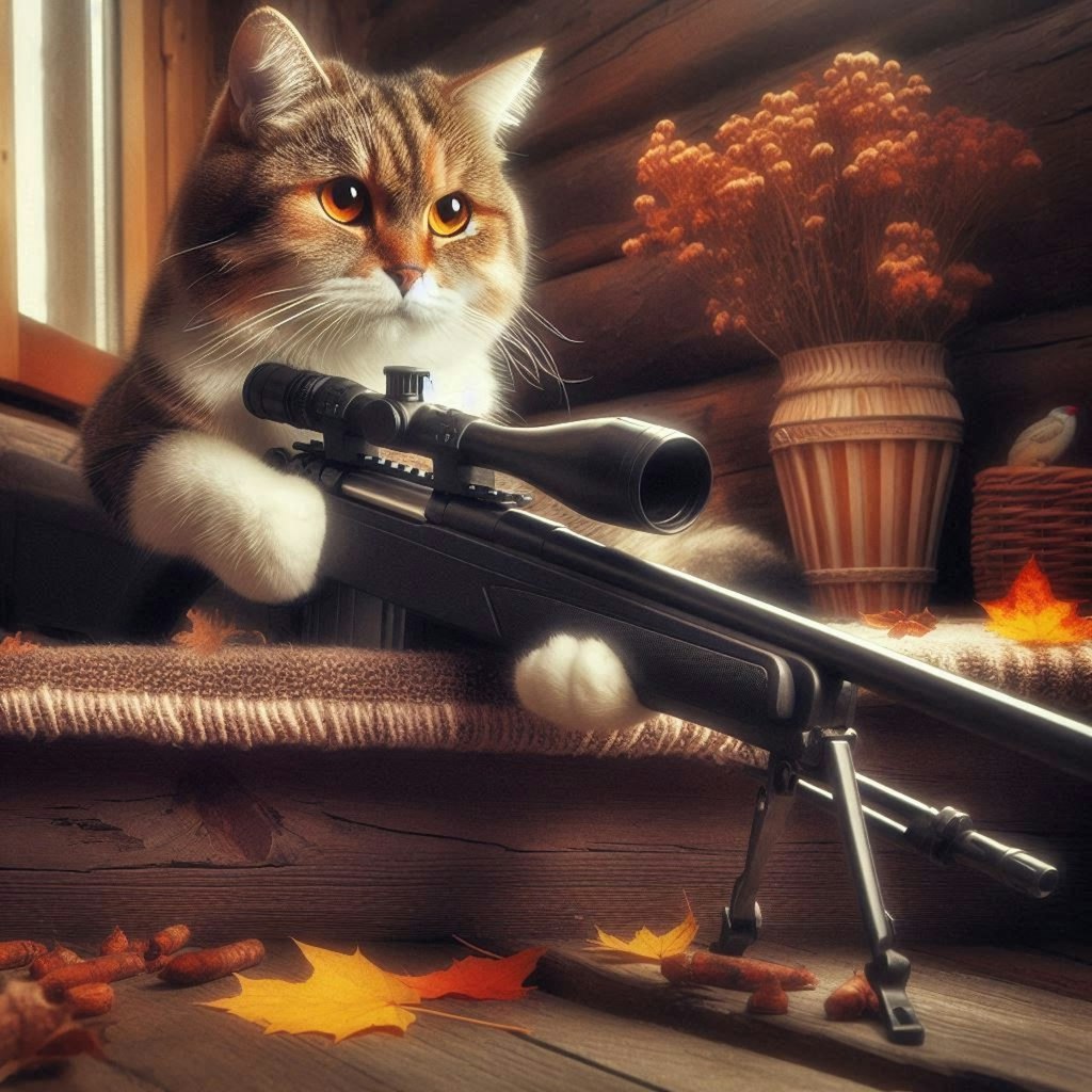 銃撃できない猫