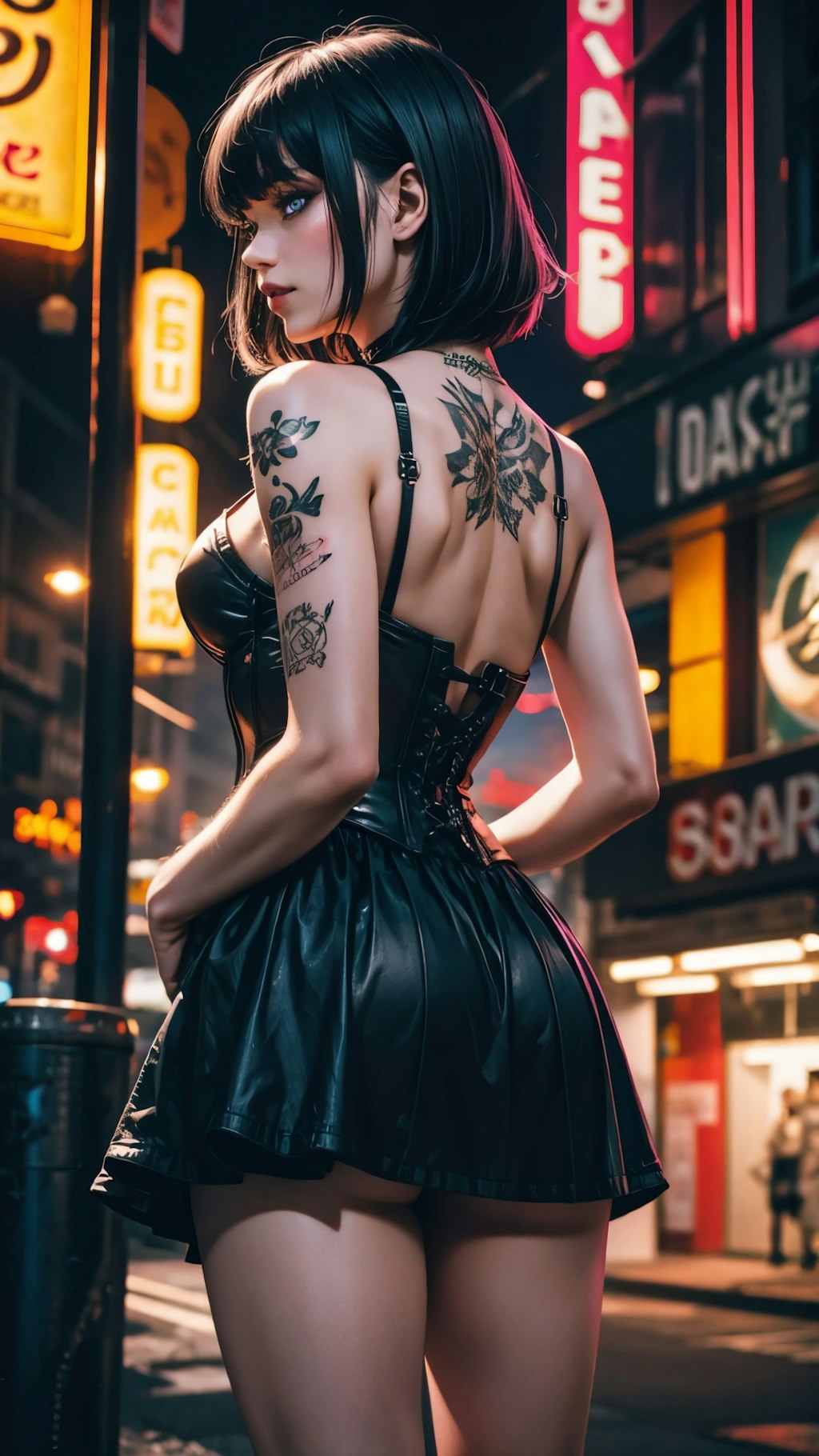 tattoo at night