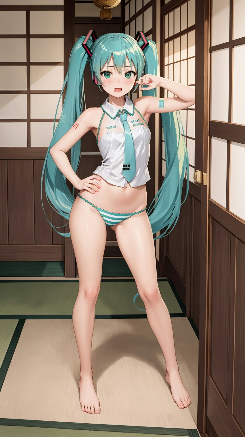 初音ミク風コスプレ撮影　その6