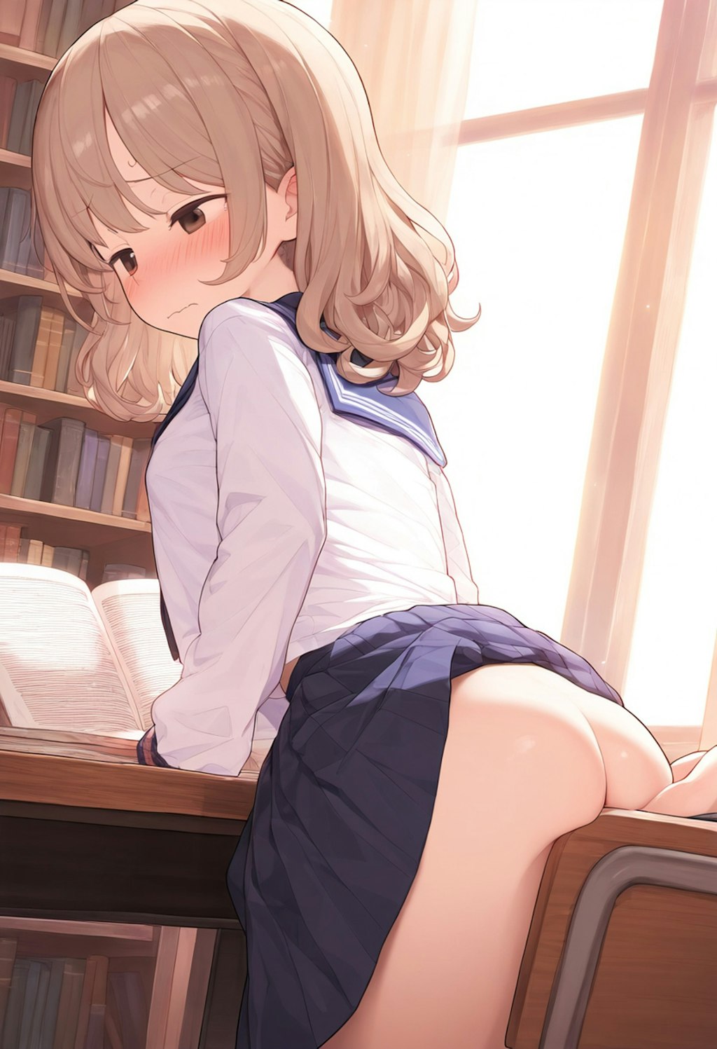 パンツ脱がされて直に触られちゃってる♡