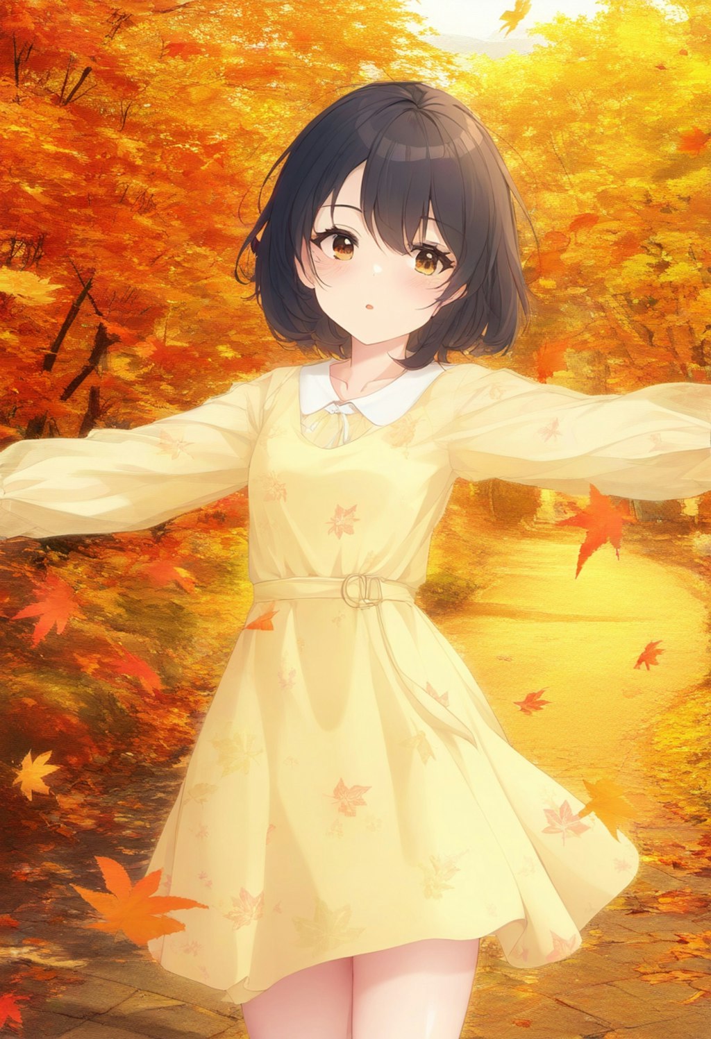 みっちゃんと紅葉