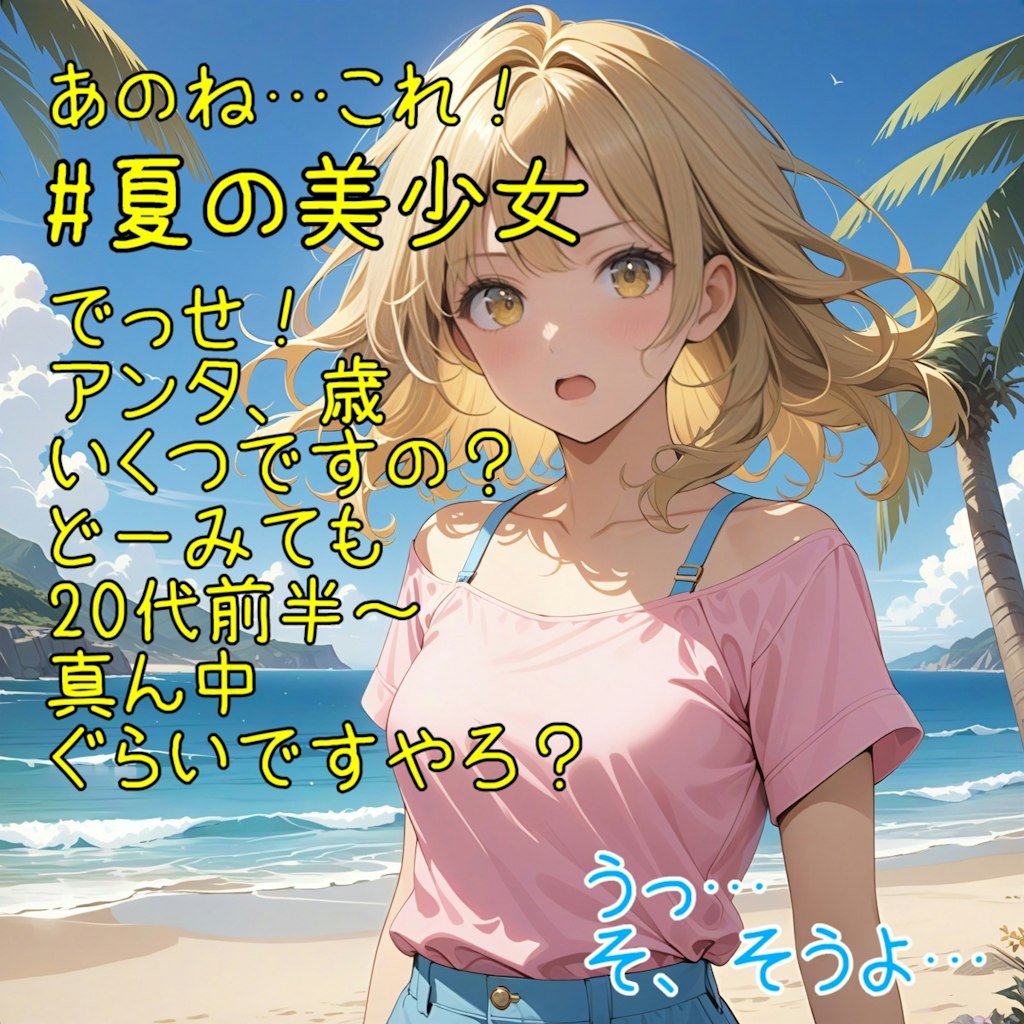 夏の…美少女？ ※台詞あり：２～８枚目