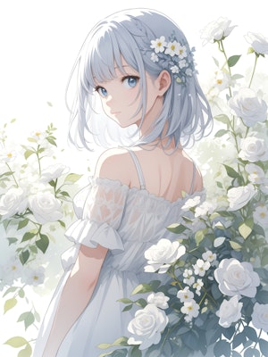 white flower | の人気AIイラスト・グラビア