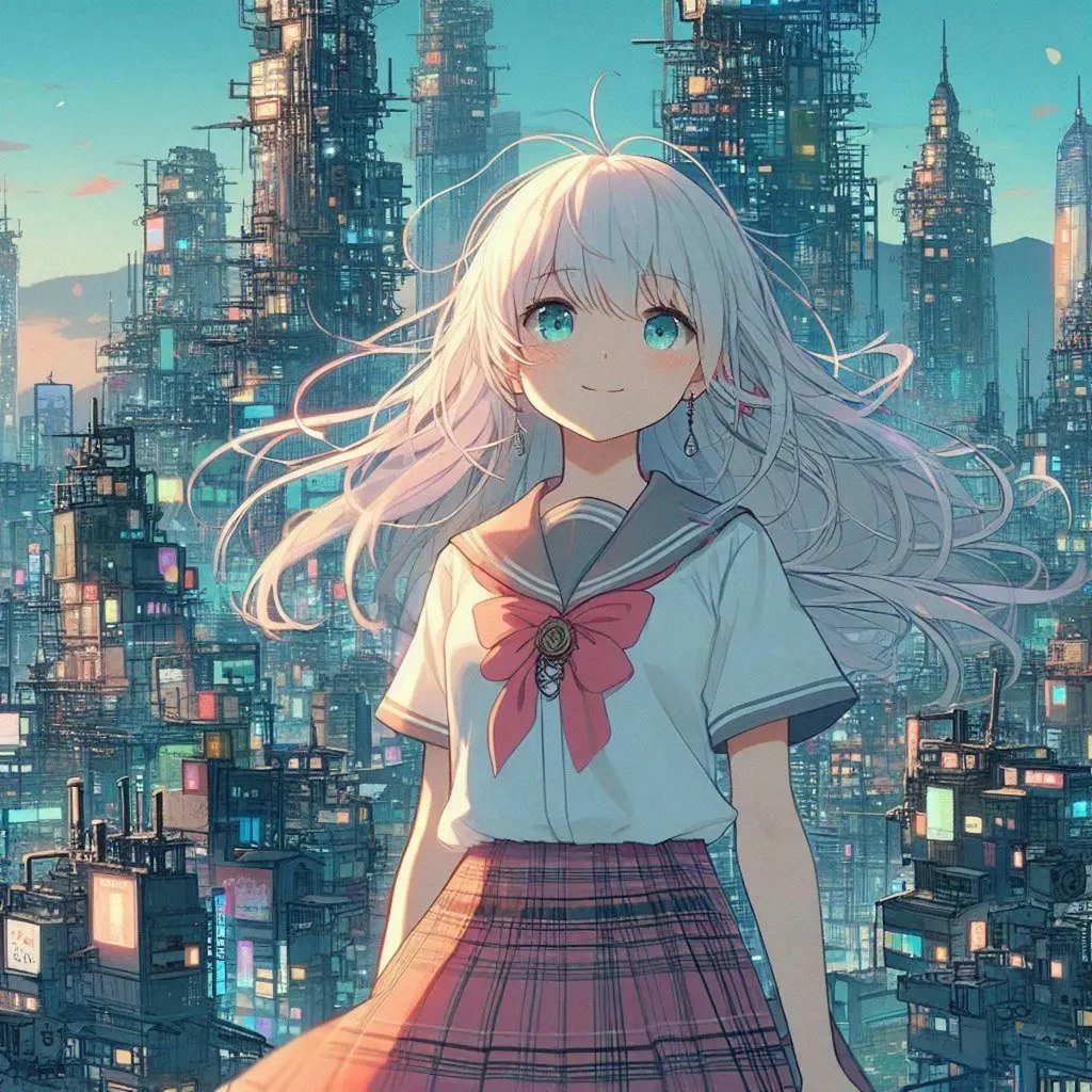 白髪の可愛い女の子【281】