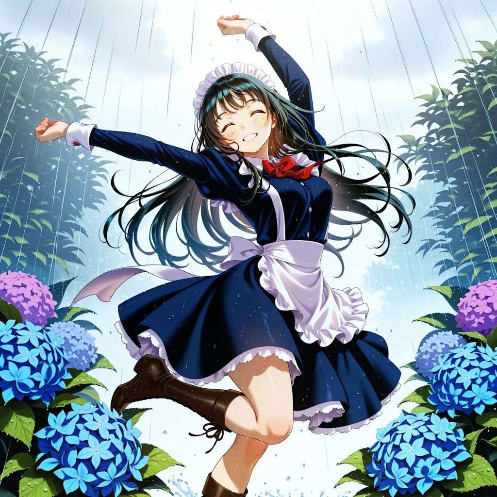 我が家のメイドさん/雨の中、傘をささずに踊るメイドがいてもいい