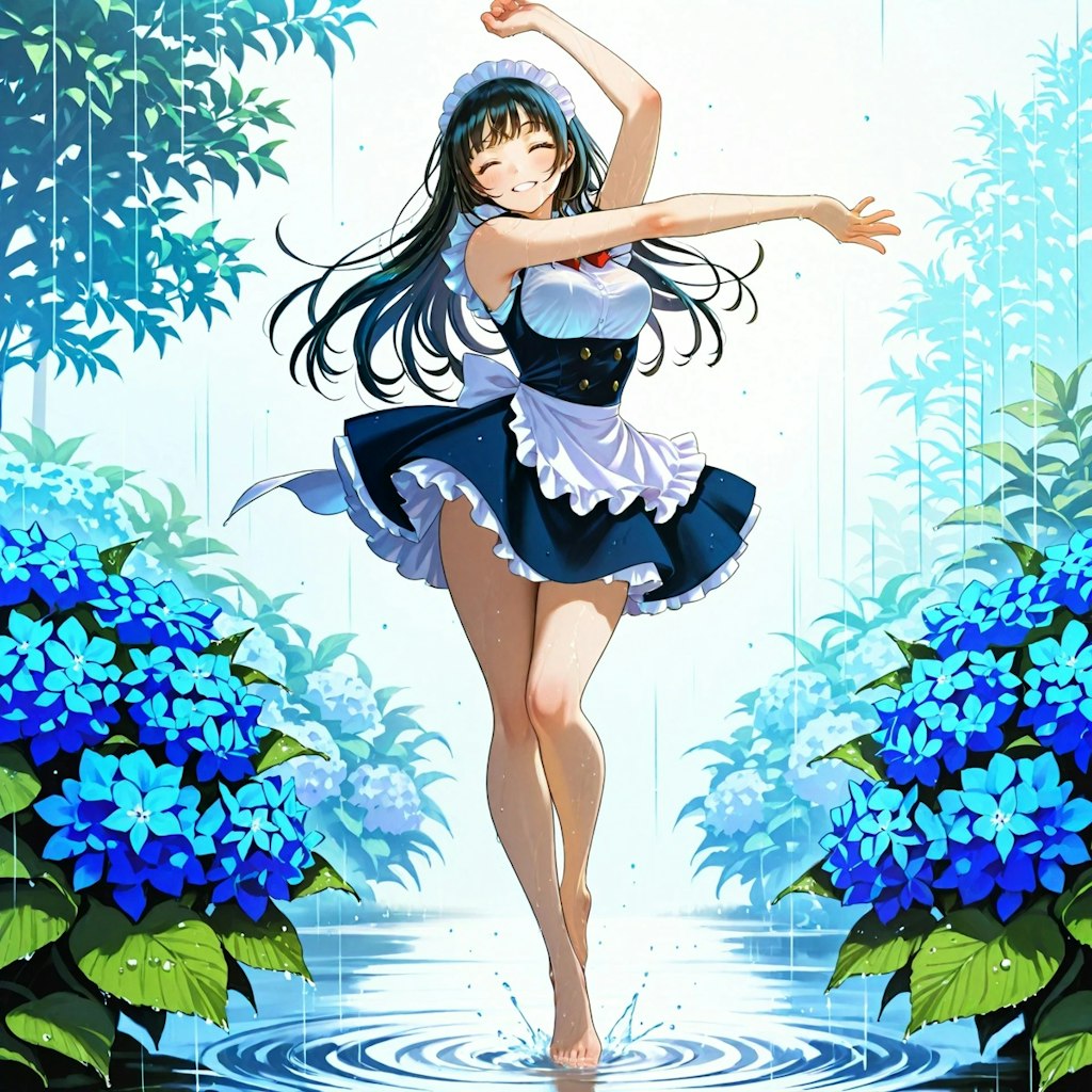 我が家のメイドさん/雨の中、傘をささずに踊るメイドがいてもいい