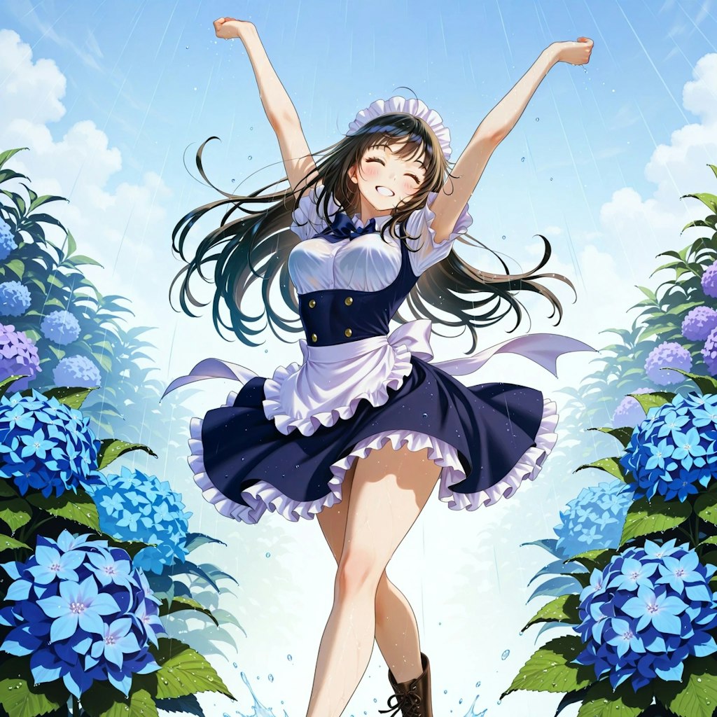 我が家のメイドさん/雨の中、傘をささずに踊るメイドがいてもいい
