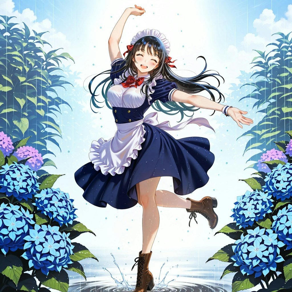 我が家のメイドさん/雨の中、傘をささずに踊るメイドがいてもいい
