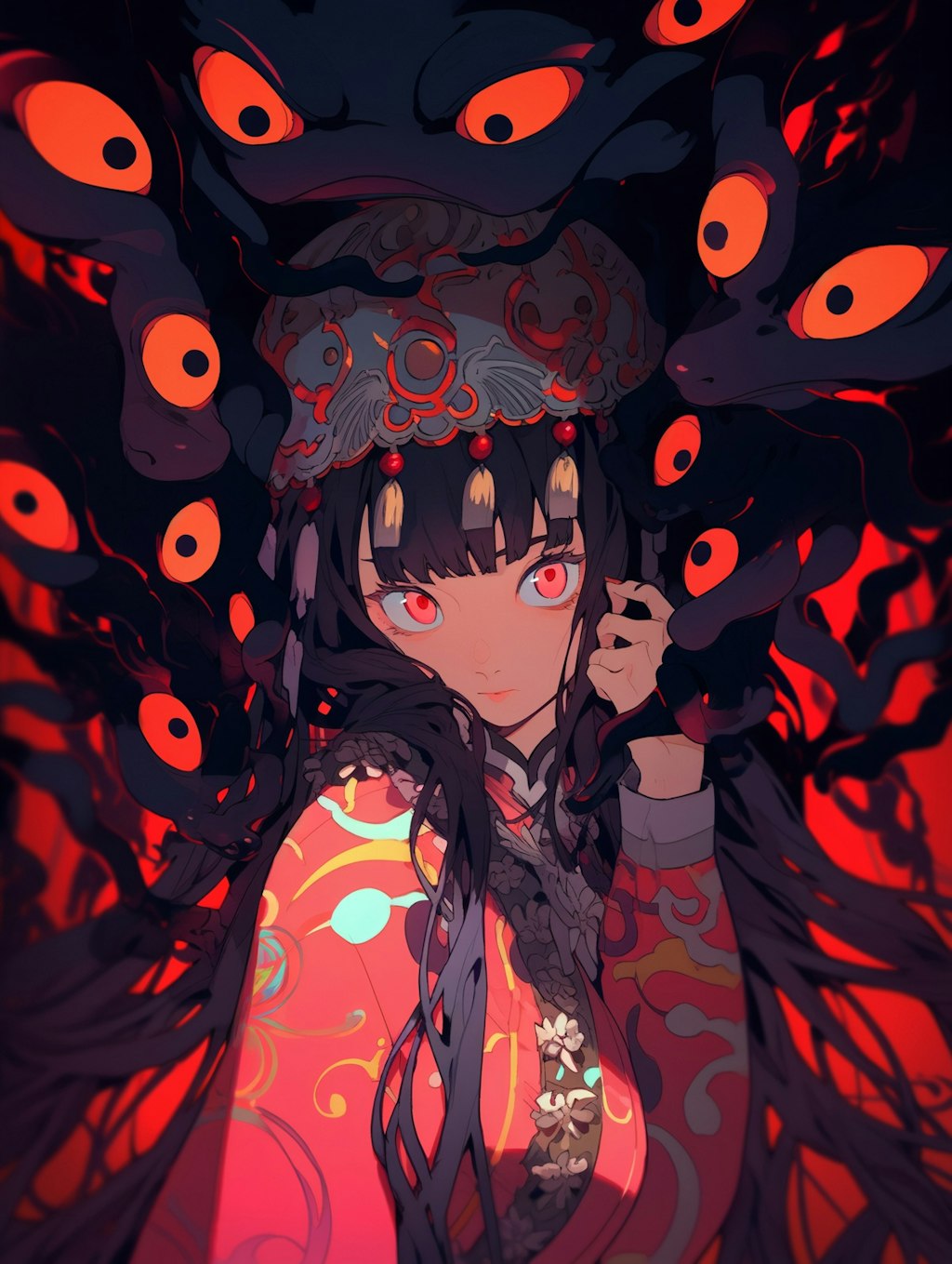 red eyes