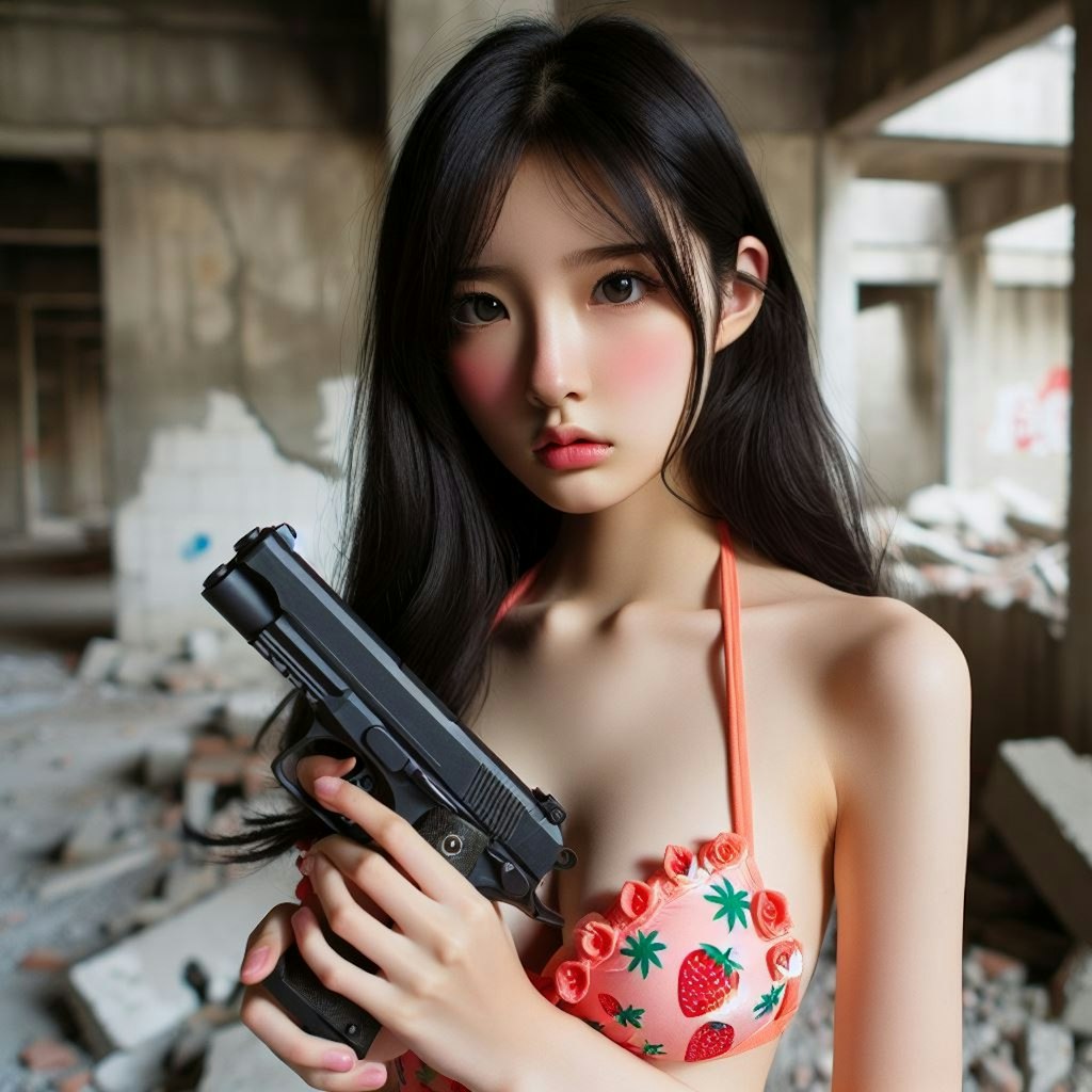 少女と銃