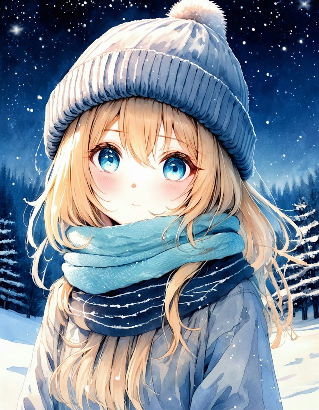 Snowy night 4