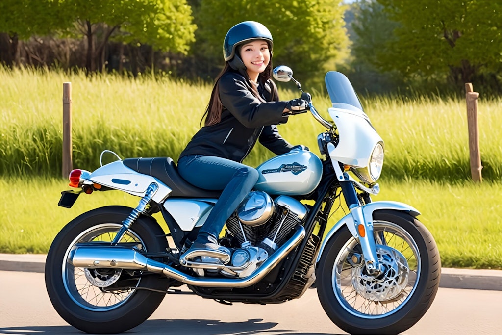 バイクに乗る🏍　チチプイフォトモデル