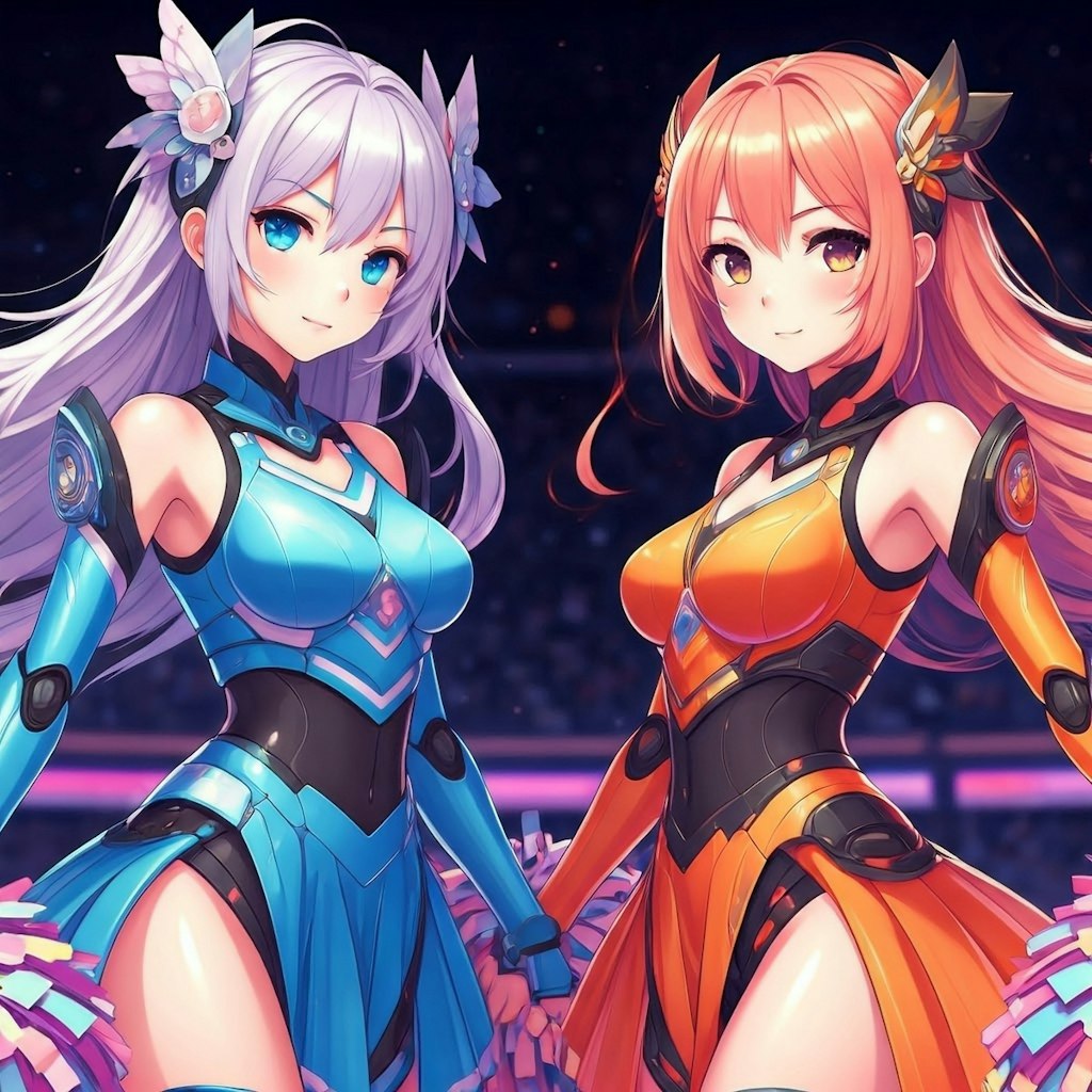 ピクセルちゃんのチアリーディング