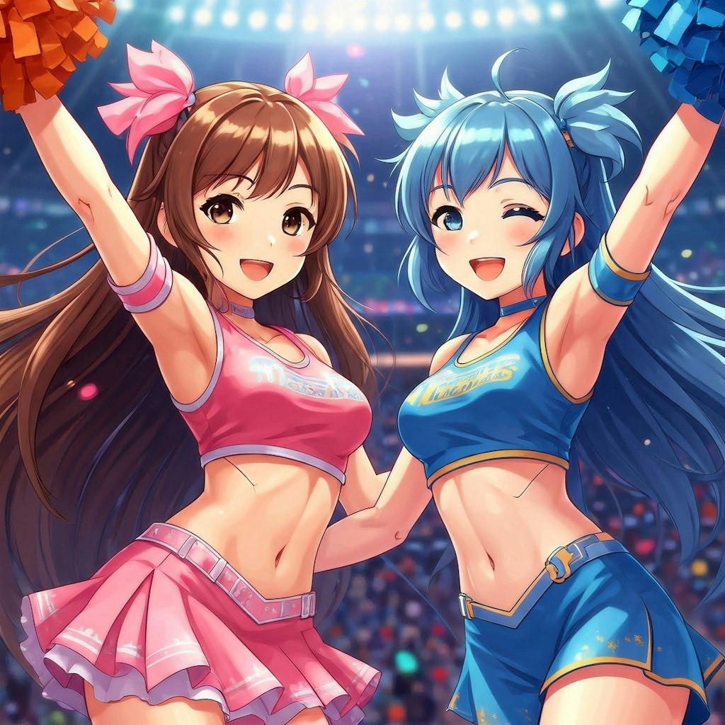 ピクセルちゃんのチアリーディング