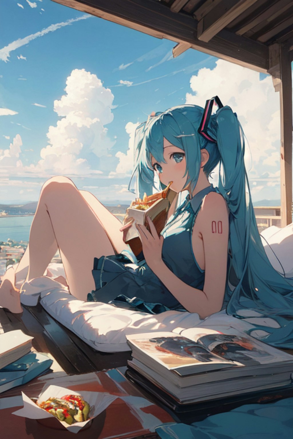 初音ミク　読書