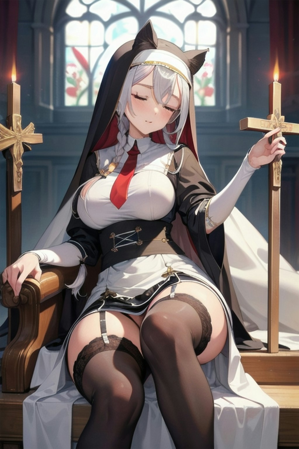 cat ear nun