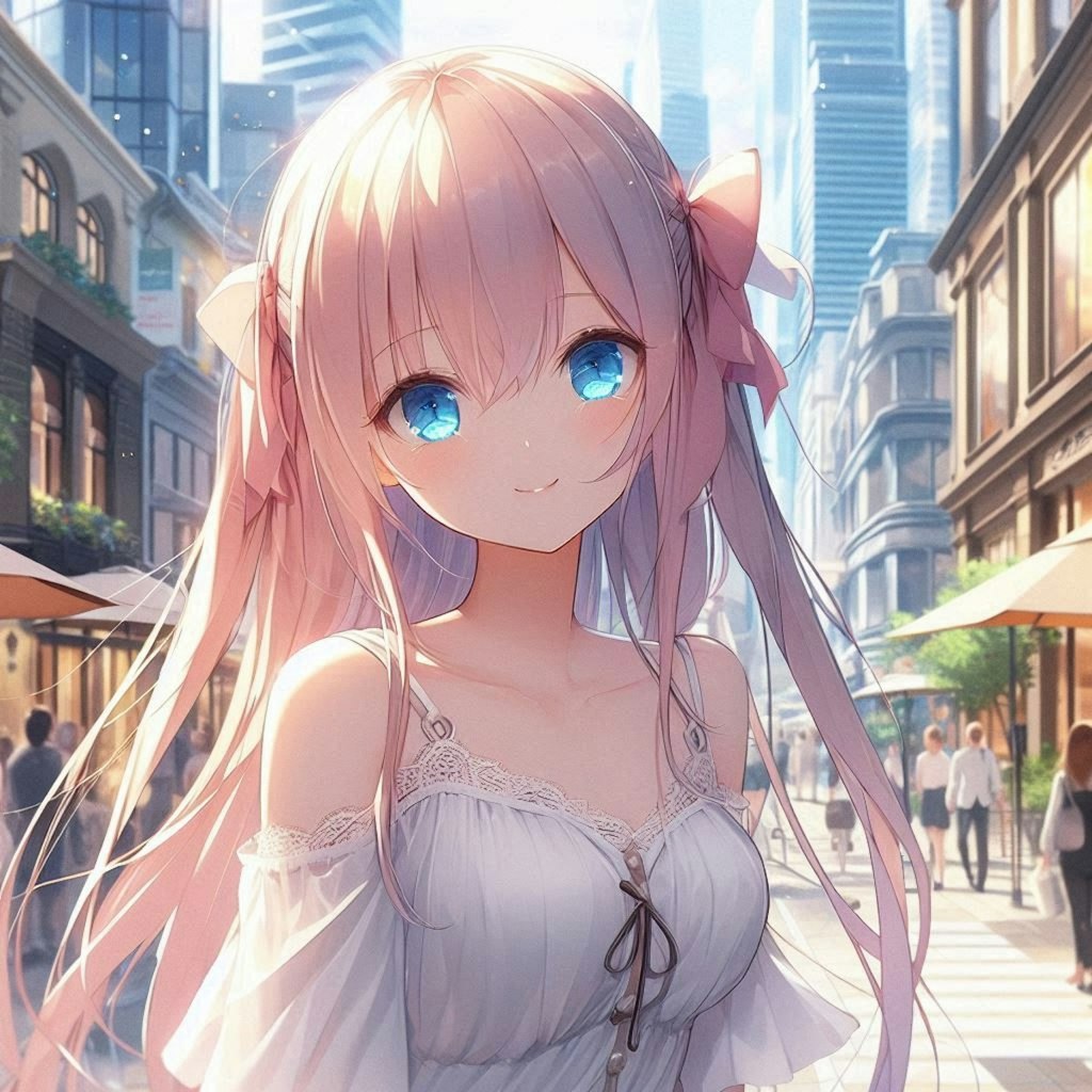 都会の女の子 city girl