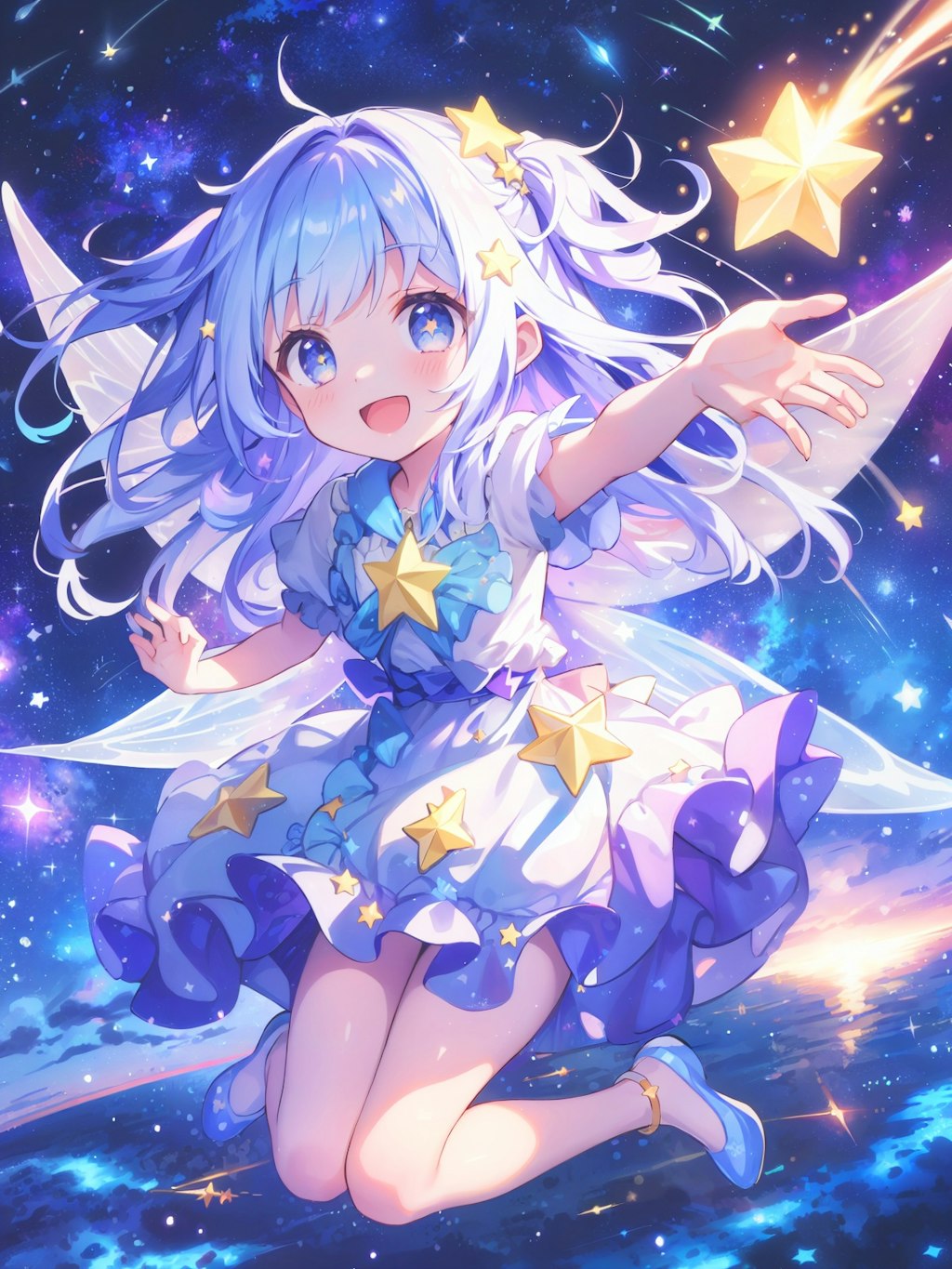 流れ星つかまえた！