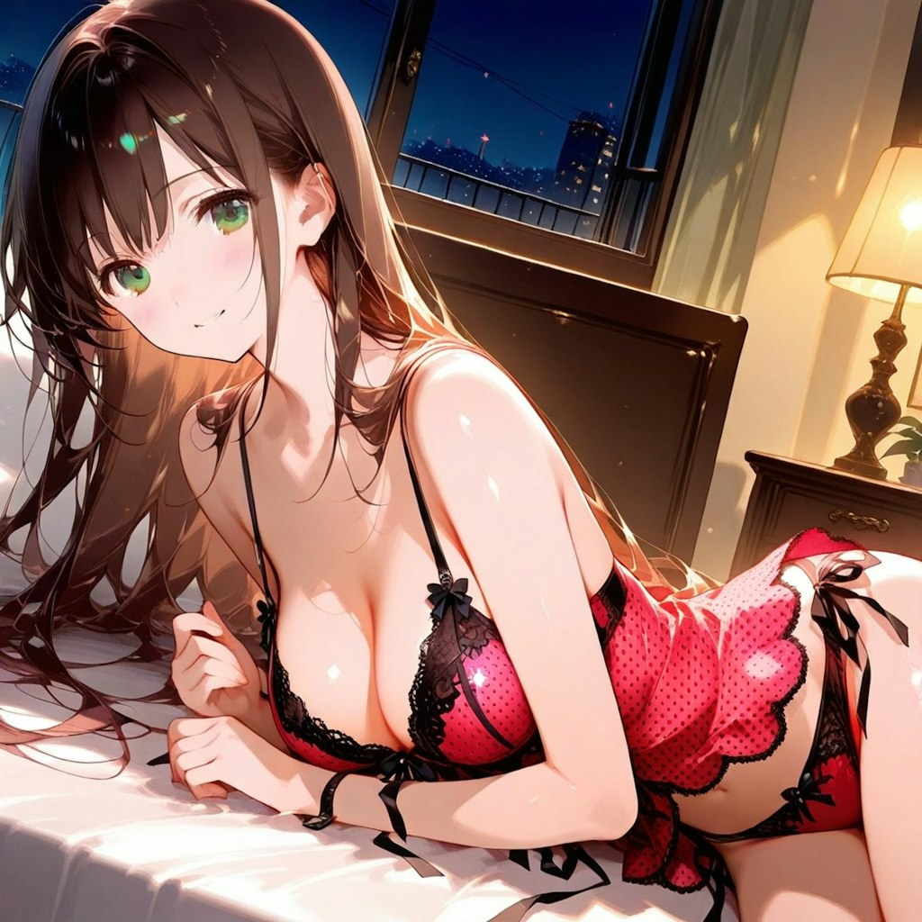 水玉の下着