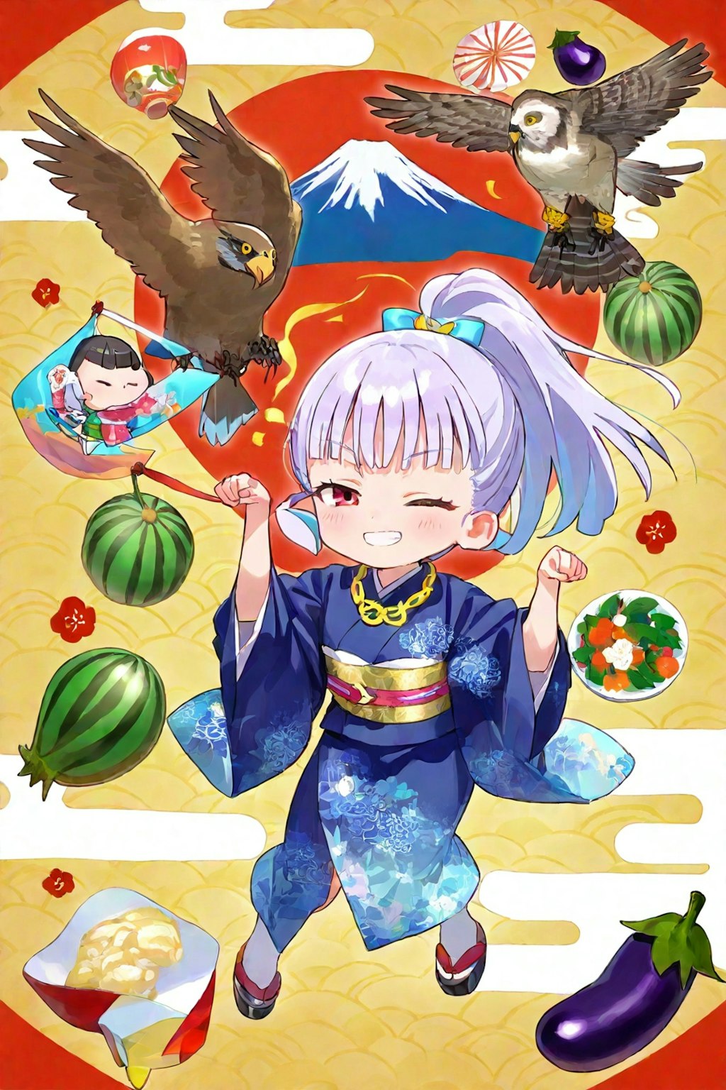 新年の蛇子ちゃん