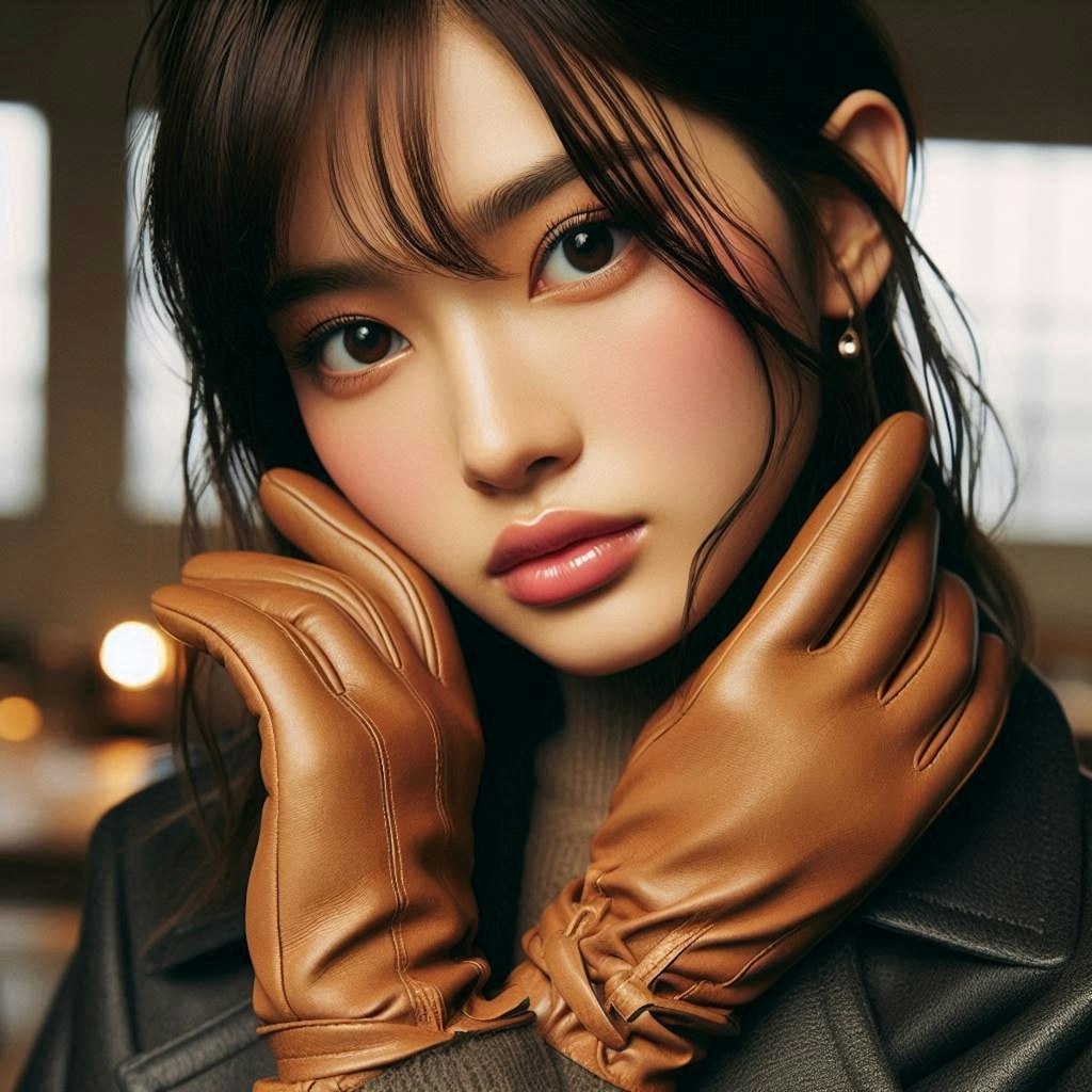 leather gloves