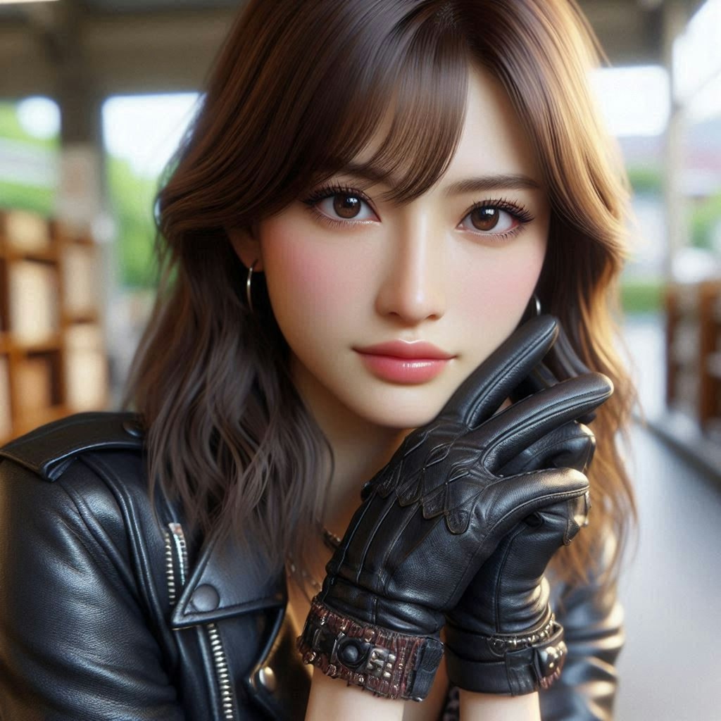 leather gloves