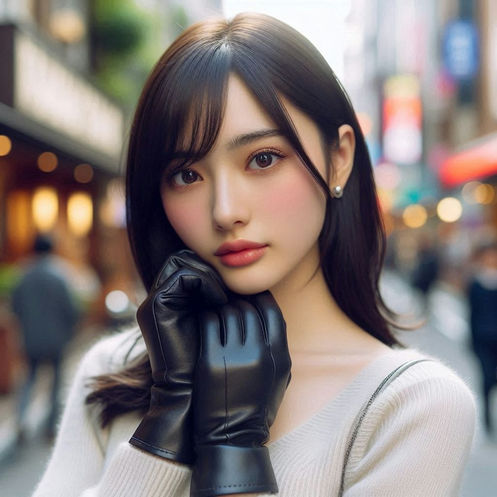 leather gloves