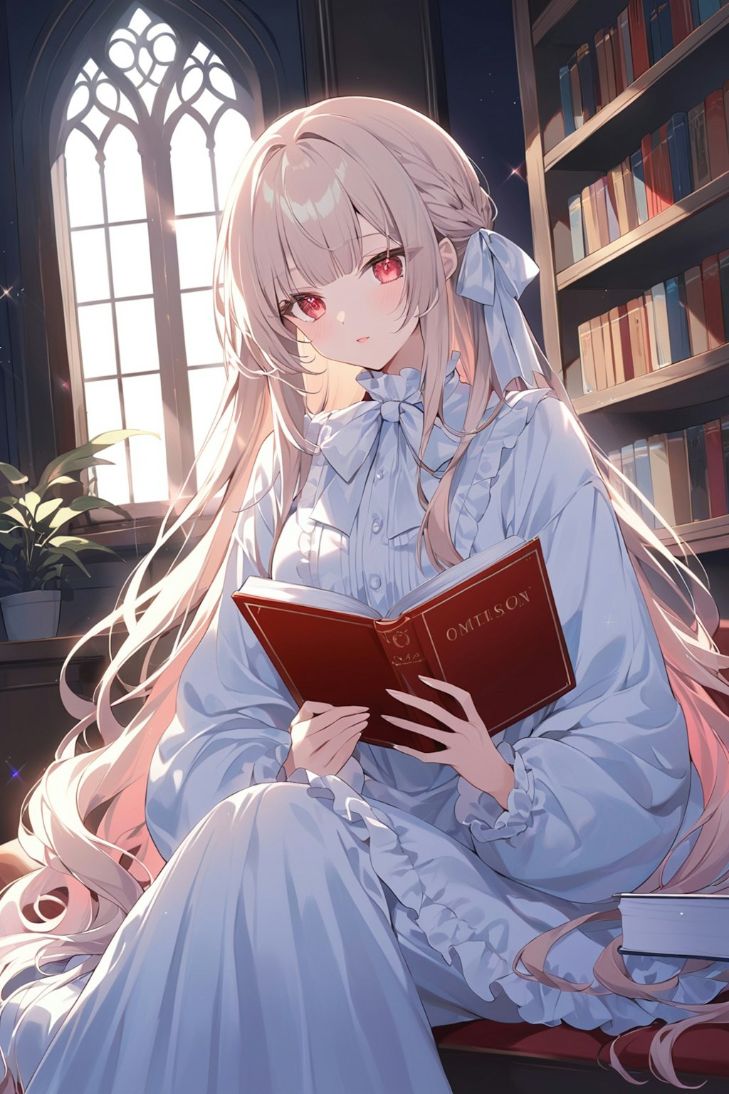 読書をする女の子