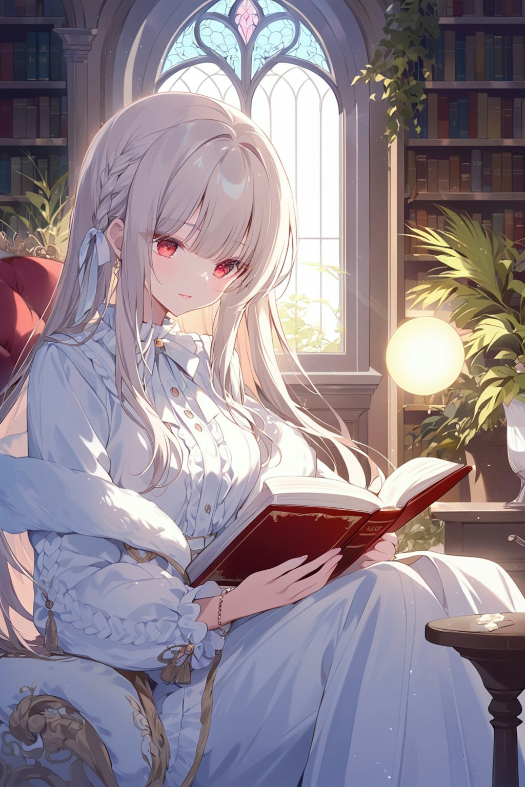 読書をする女の子