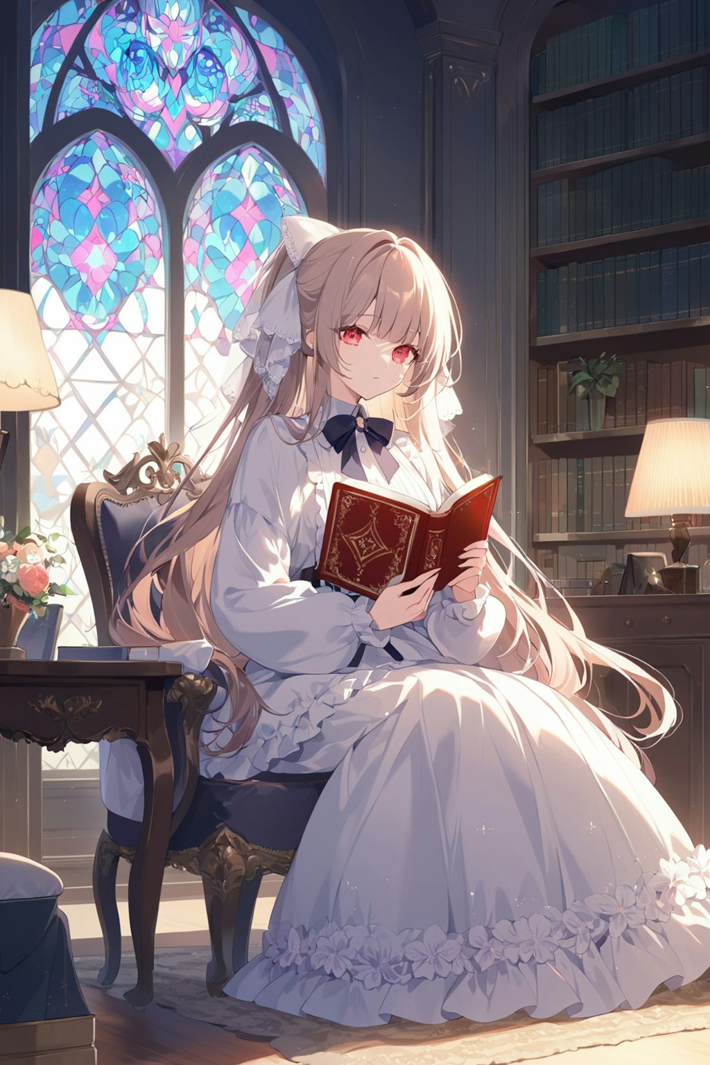 読書をする女の子