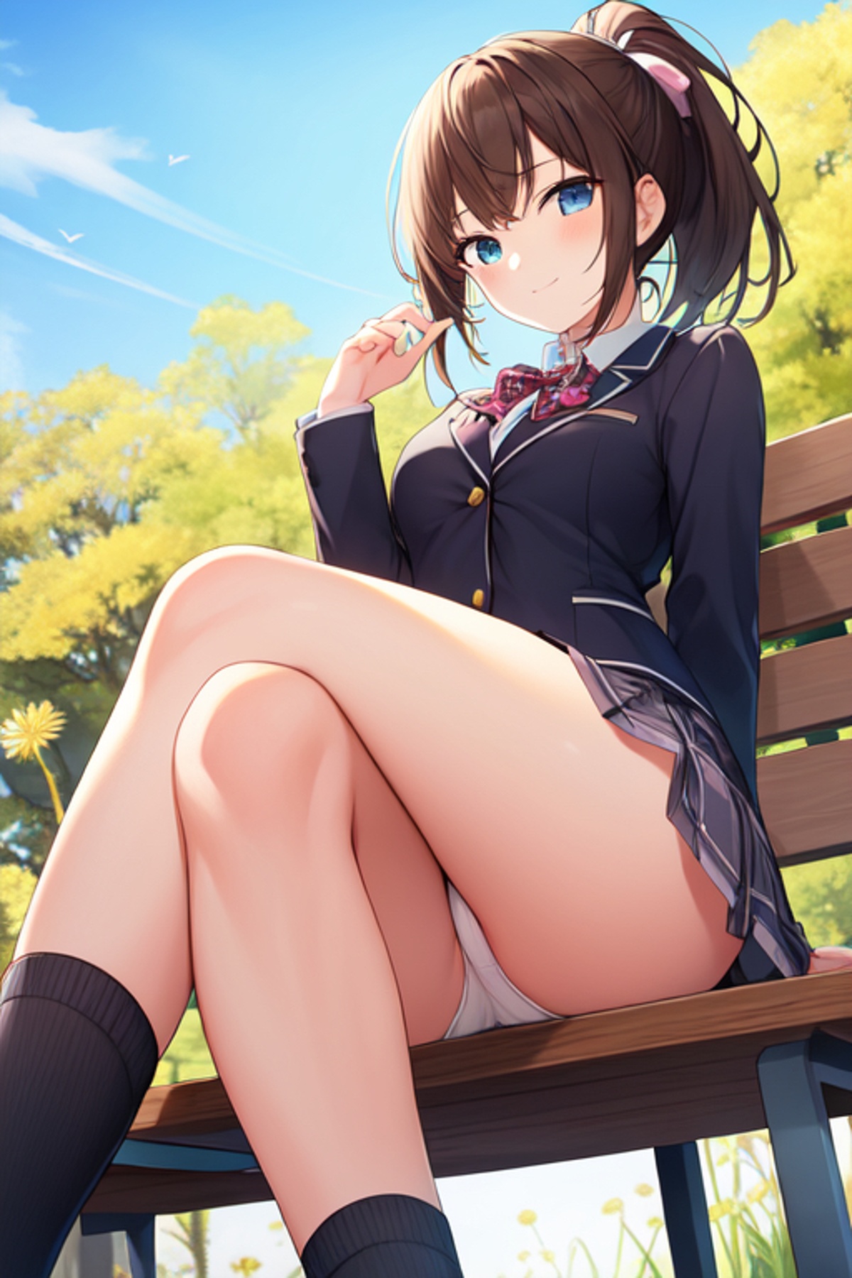 JK ハーパン　パンチラ ふくふくにゃんこ 座椅子