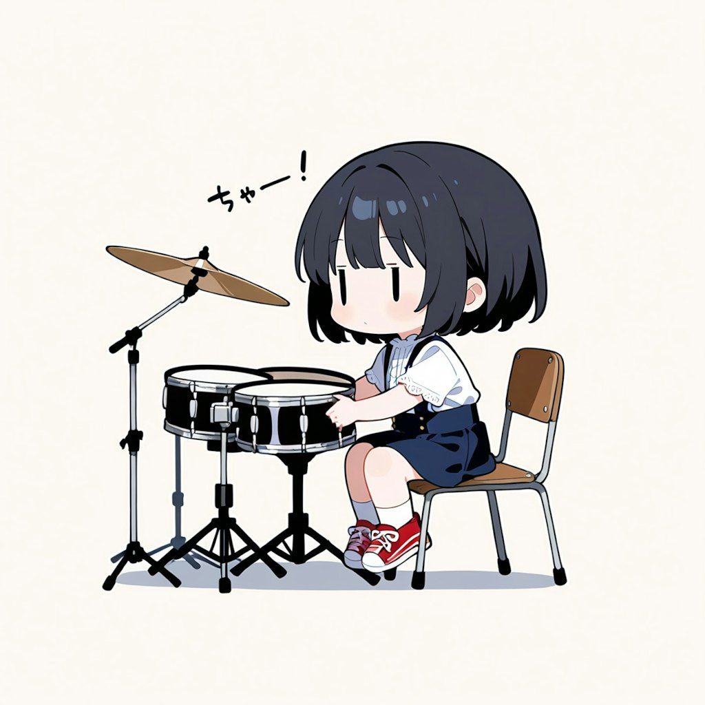 ドラムを叩いてみる
