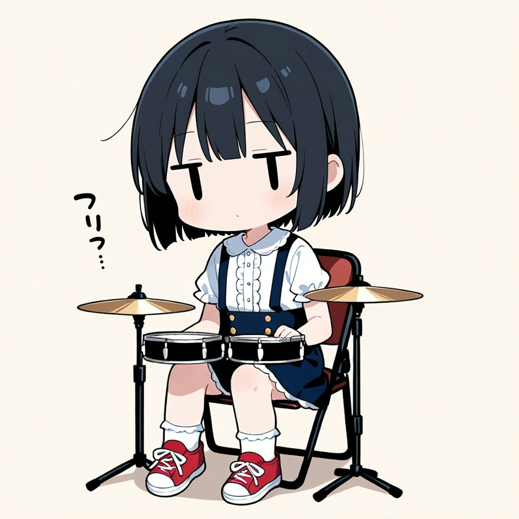 ドラムを叩いてみる