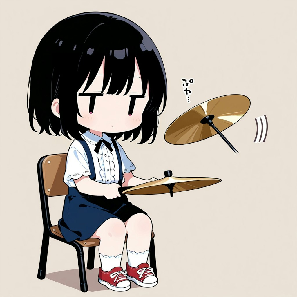 ドラムを叩いてみる