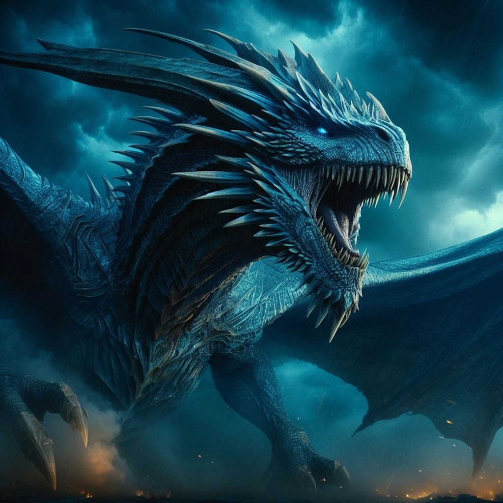 咆哮する青い竜(Roaring Blue Dragon)