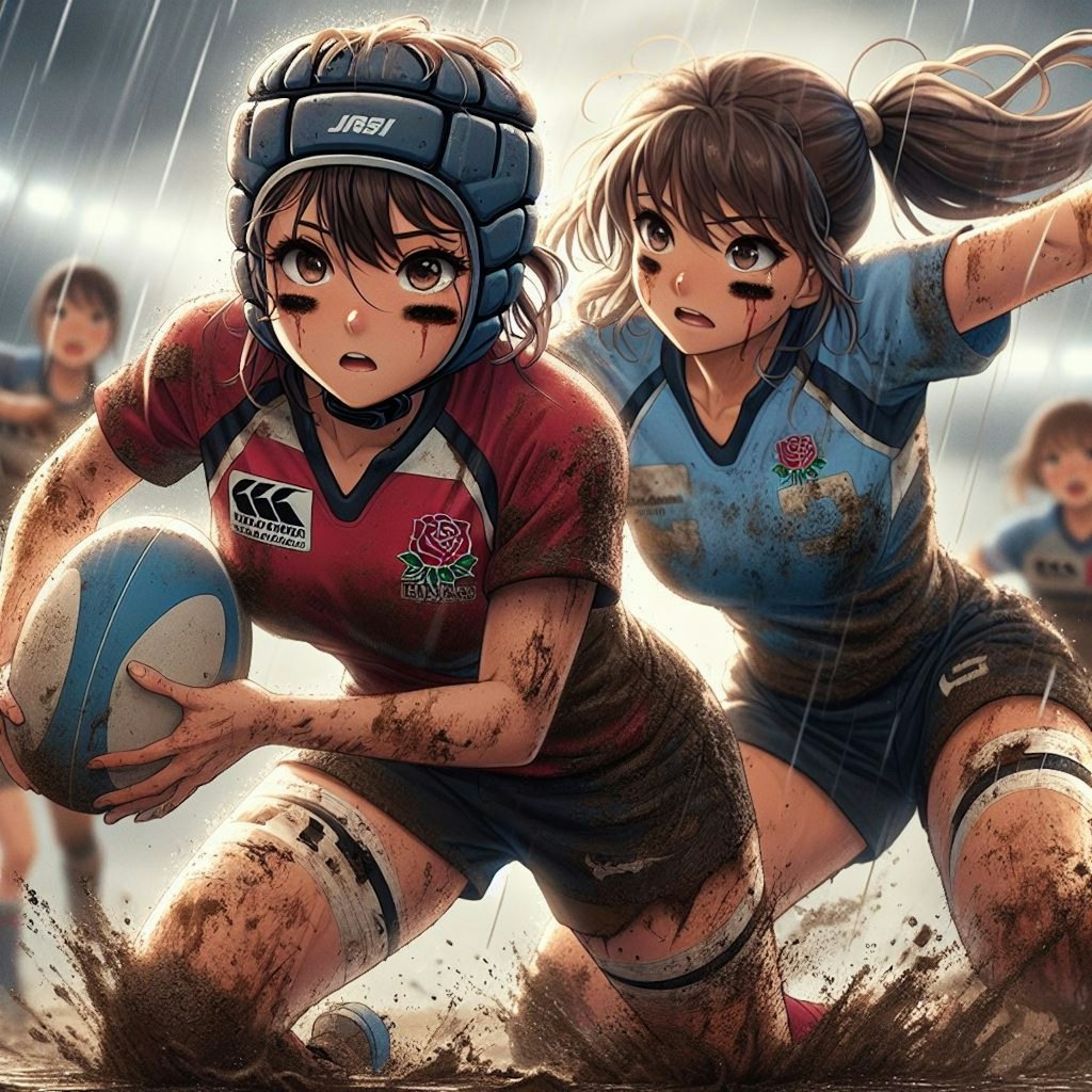 🏉泥まみれの女子ラグビー 95