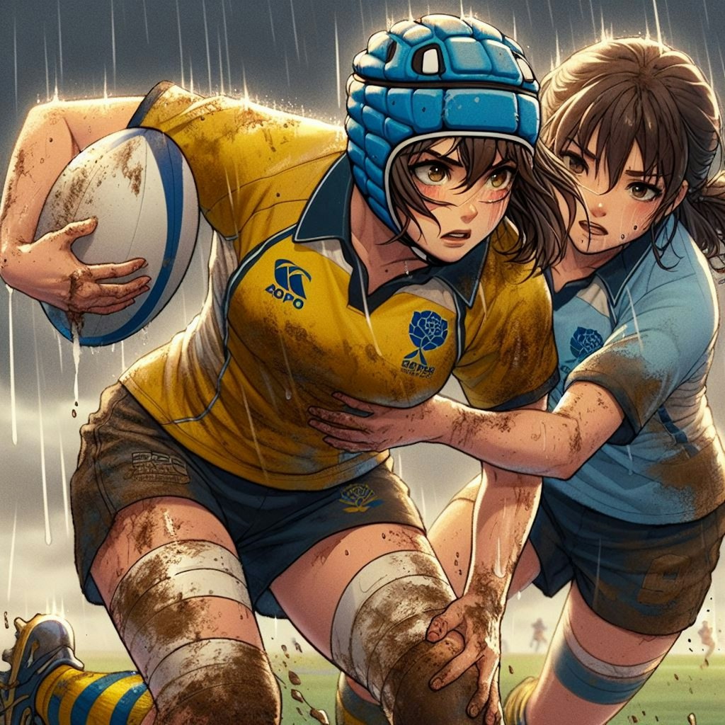 🏉泥まみれの女子ラグビー 95