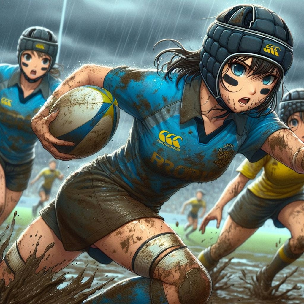 🏉泥まみれの女子ラグビー 95