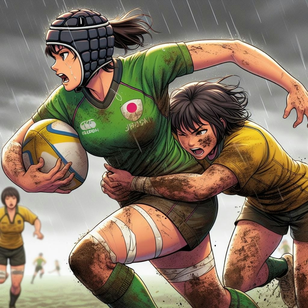 🏉泥まみれの女子ラグビー 95