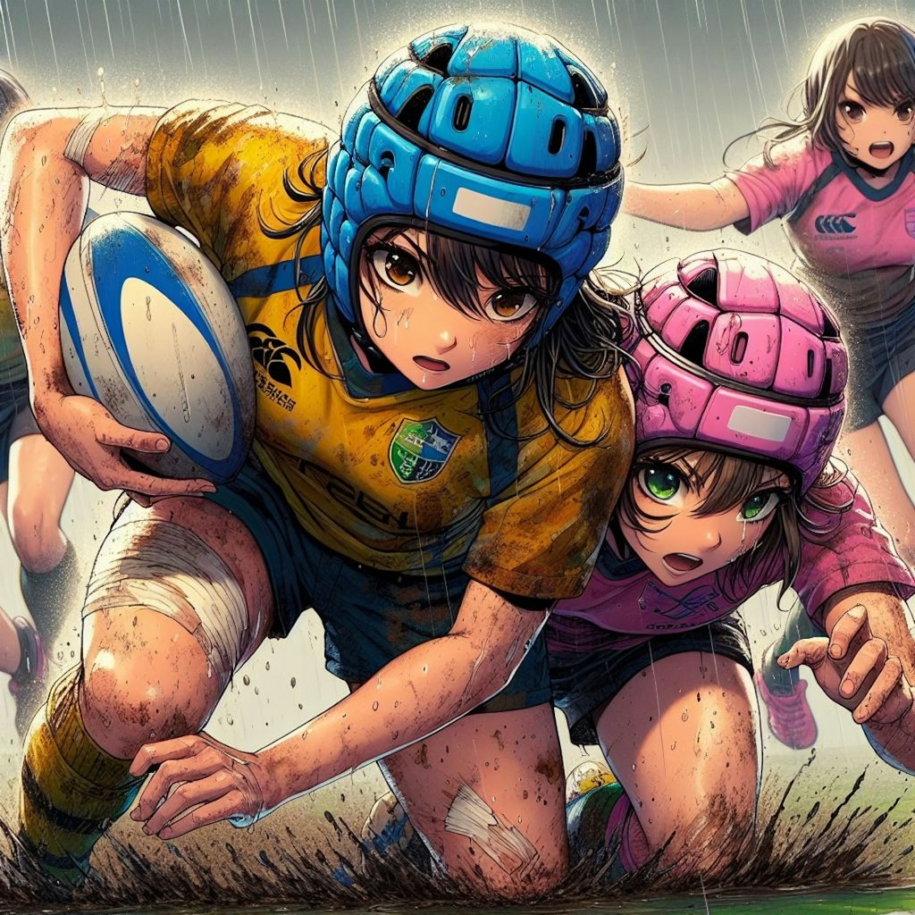 🏉泥まみれの女子ラグビー 95